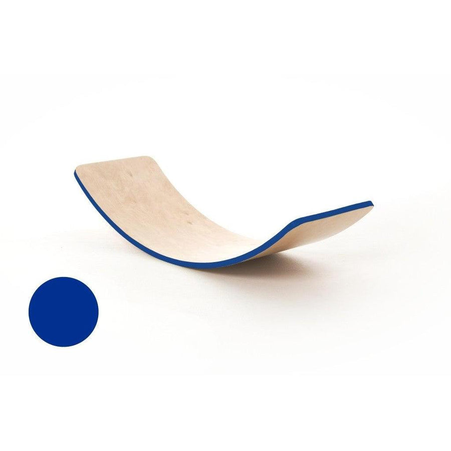 creaTimber Balance Board - Cobalt Blue Coloured Edge