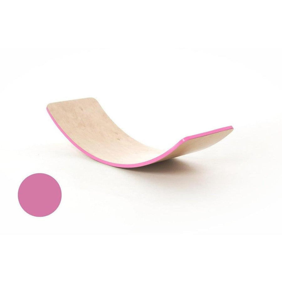 creaTimber Balance Board - Midium Magenta Coloured Edge