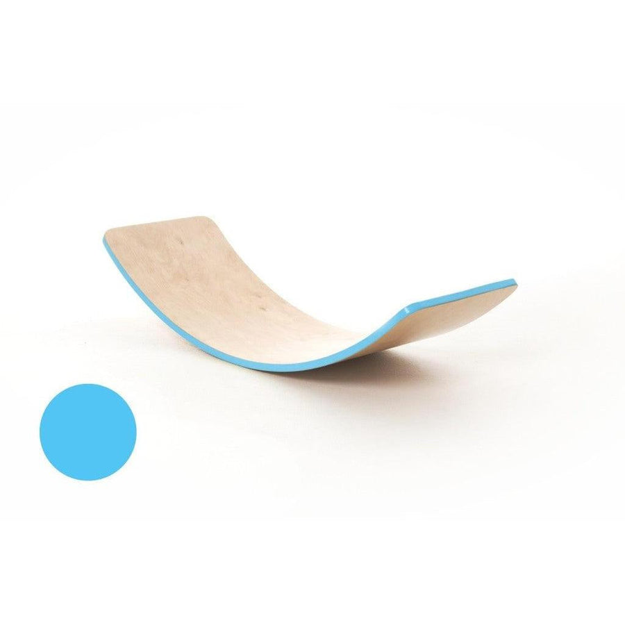 creaTimber Balance Board - Permanent Light Blue Coloured Edge