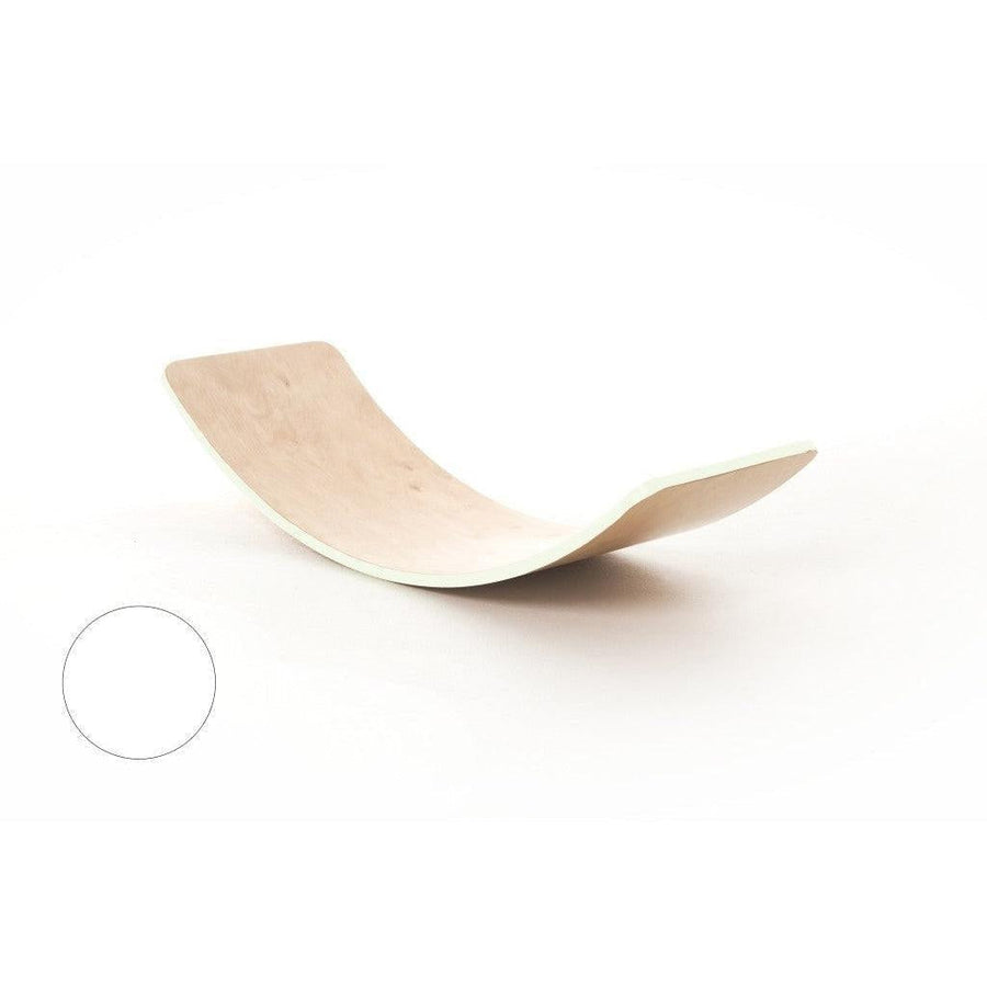 creaTimber Balance Board - Titanium White Coloured Edge