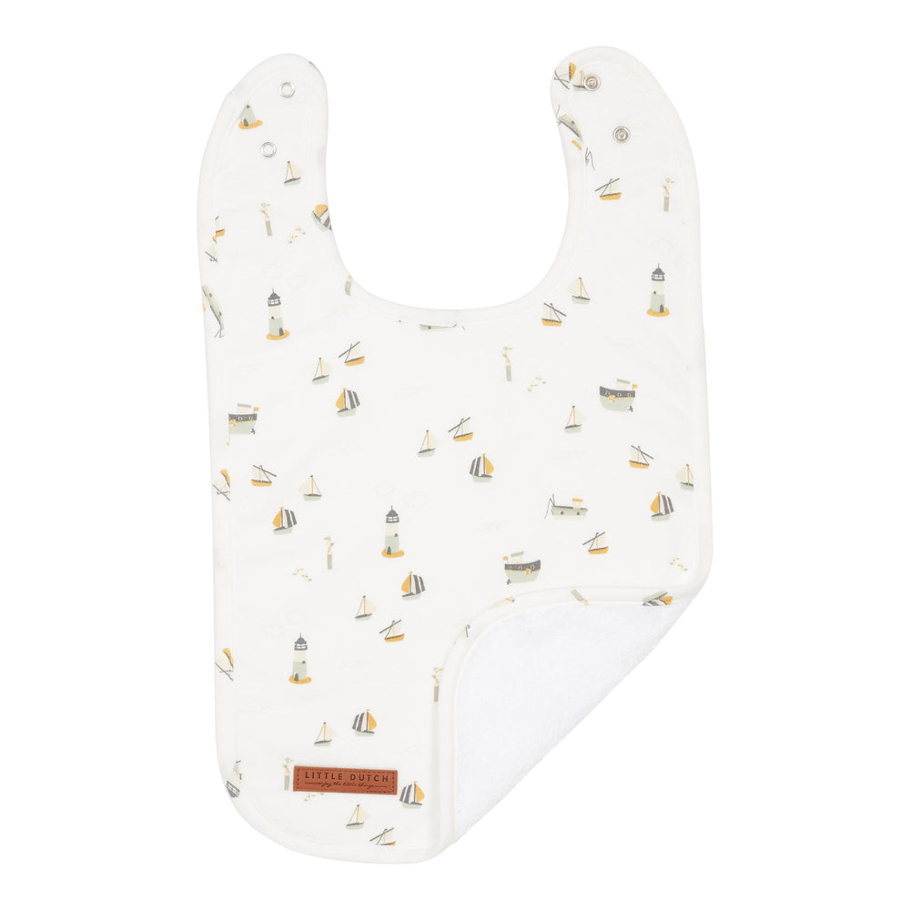 Little Dutch Bib Sailors Bay White
