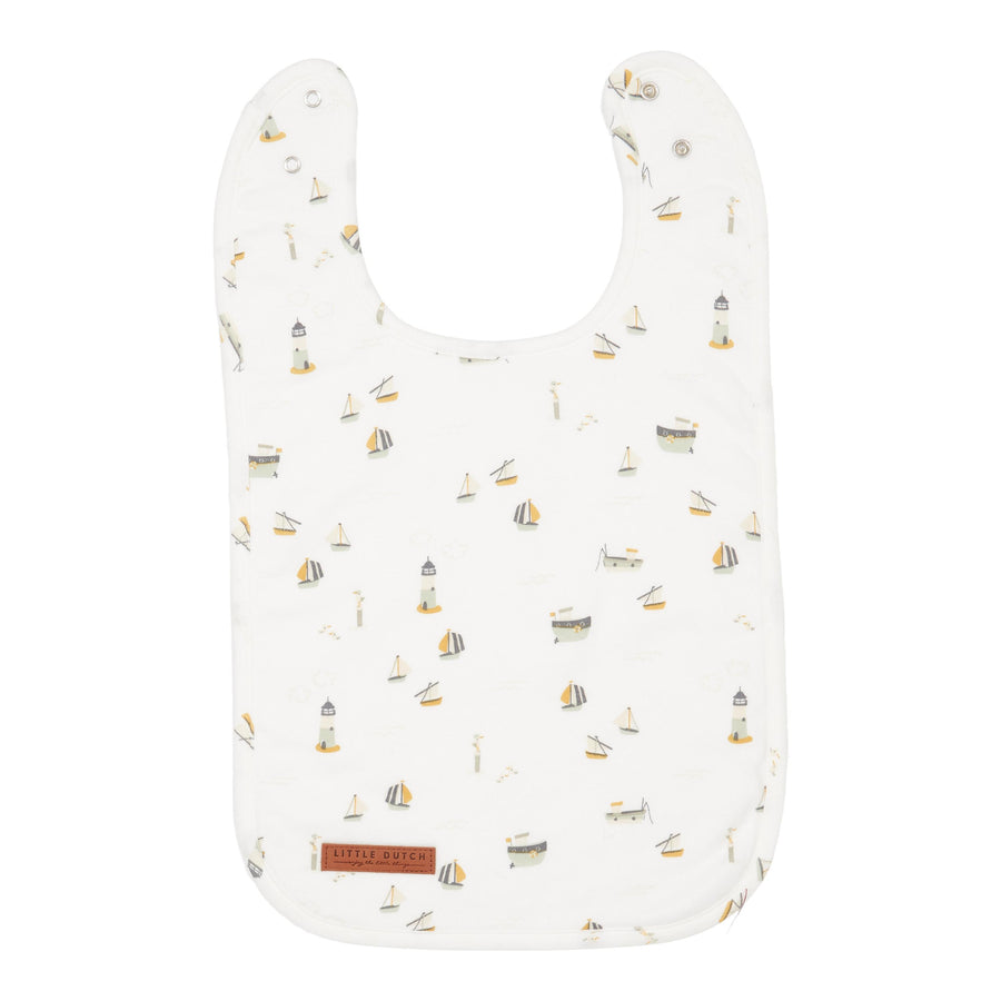 Little Dutch Bib Sailors Bay White