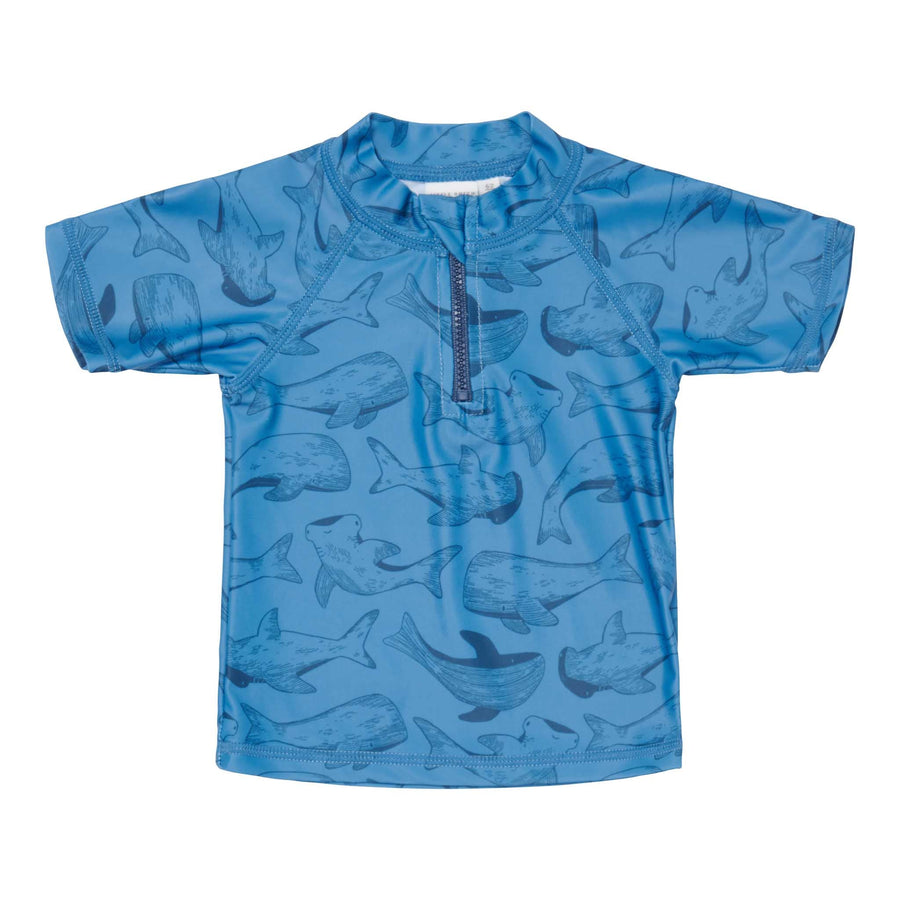 Swim T-Shirt Short Sleeves - Sea Life Blue-Swim T-Shirt-Little Dutch-Yes Bebe